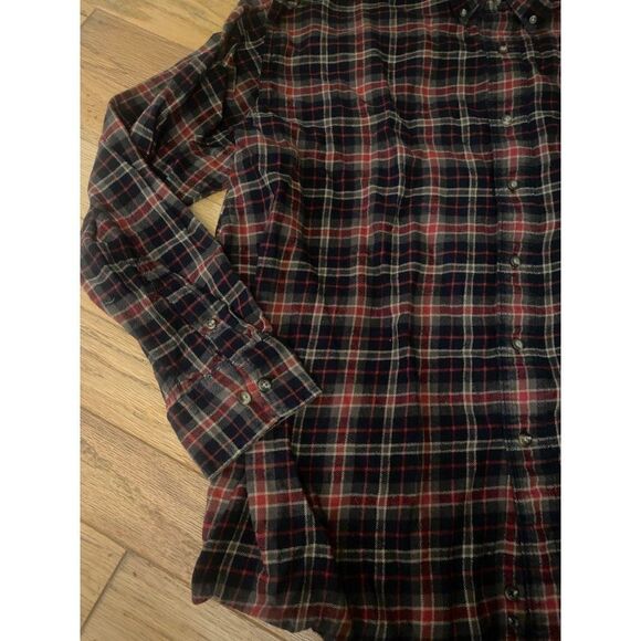 G.H. Bass & Co., men's grey cotton collared long sleeve button down shirt sz XXL - Picture 2 of 9